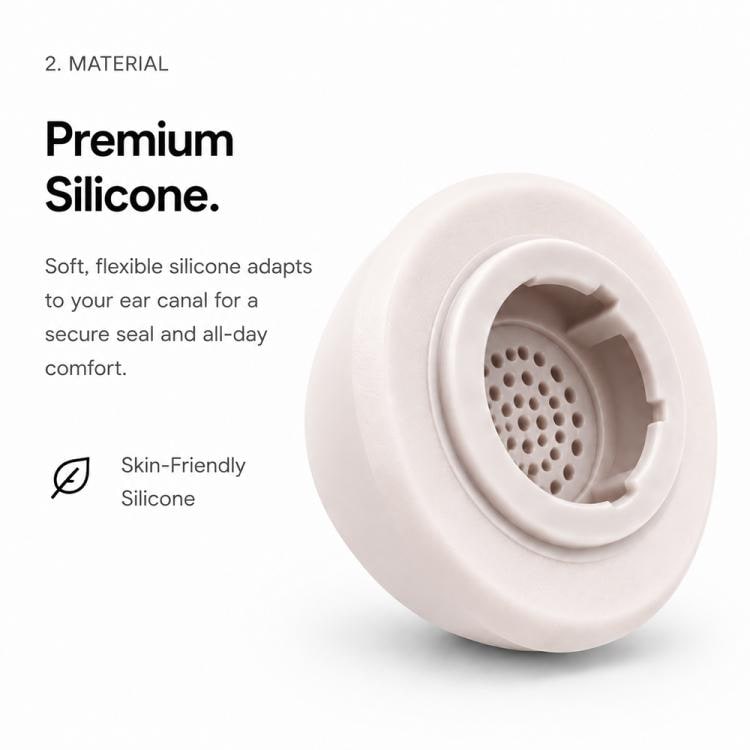 Silikonørepropper til Galaxy Buds3 Pro/Buds4 Pro, 3 par i størrelsene S/M/L – Rosa / erstatningspropper