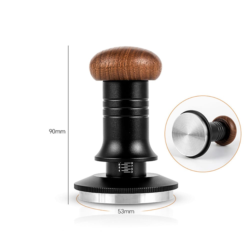 Tamper med justerbart trykk 53 mm / justerbar espressotamper / kaffetamper med justerbart trykk