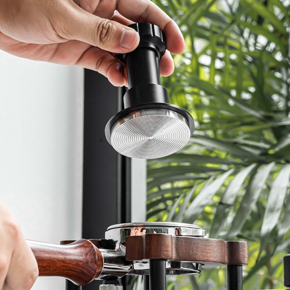 Tamper med justerbart trykk, 58 mm / justerbar espressotamper, 58 mm / kaffetamper med justerbart trykk