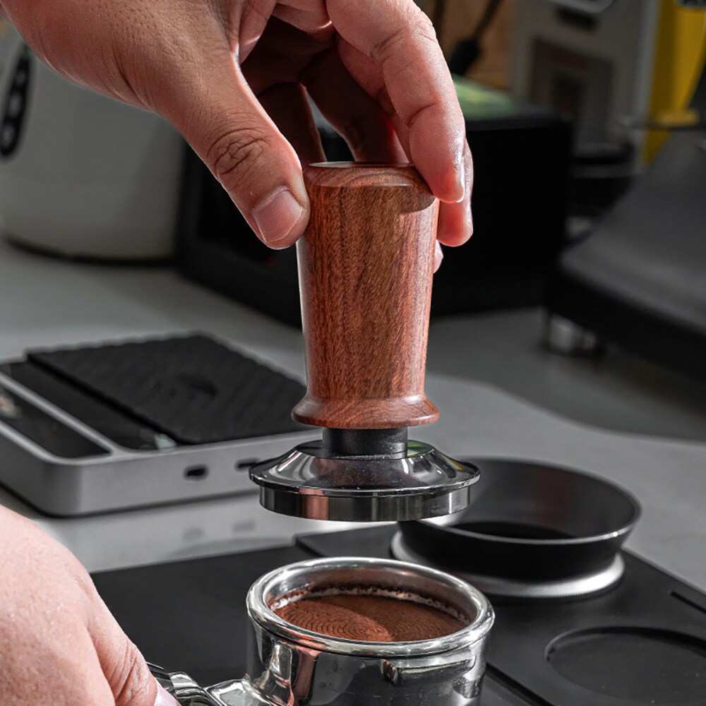 Tamper med trehåndtak 51 mm / espressotamper 51 mm / kaffetamper 51 mm