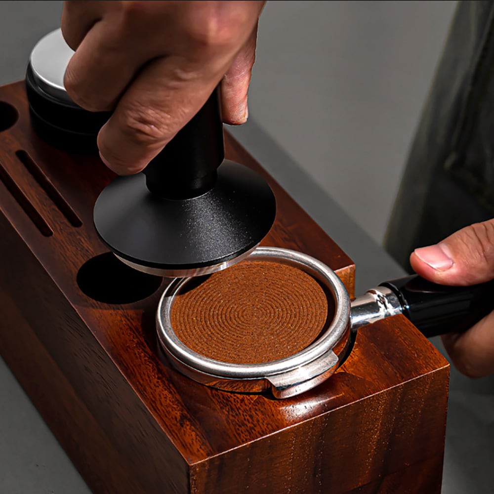 2-i-1-tamper 53 mm og WDT-verktøy / kaffetamper med nåleverktøy / tamper til portafilter
