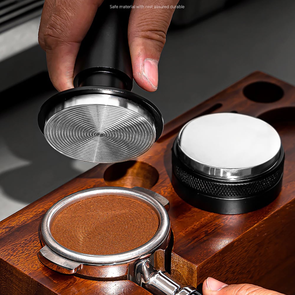 2-i-1-tamper 53 mm og WDT-verktøy / kaffetamper med nåleverktøy / tamper til portafilter