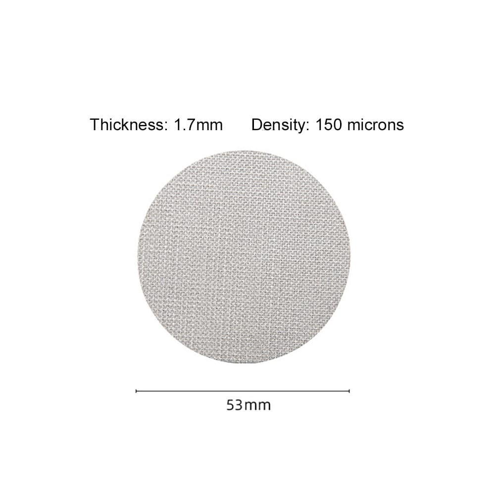 Puckfilter i rustfritt stål 1,7 x 53 mm / puckfilter 53 mm / espresso-puckfilter