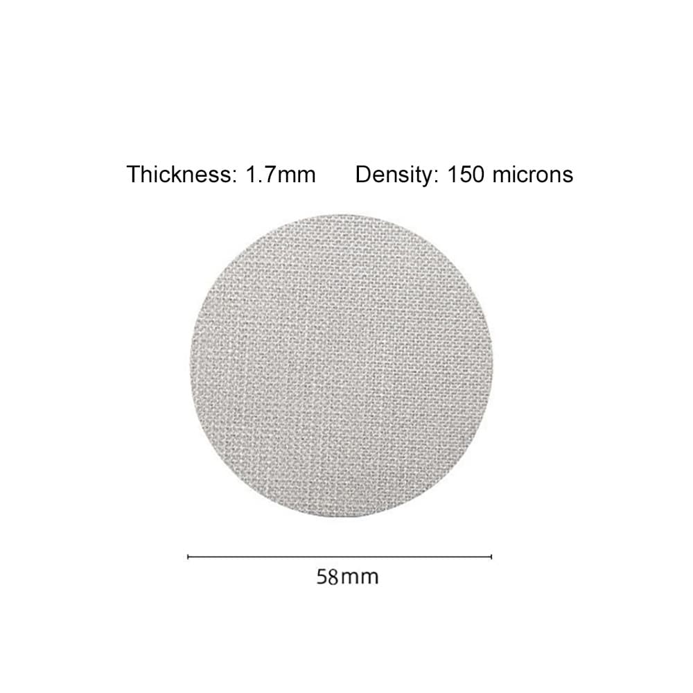 Puckfilter i rustfritt stål 1,7 x 58 mm / puckfilter 58 mm / espresso-puckfilter