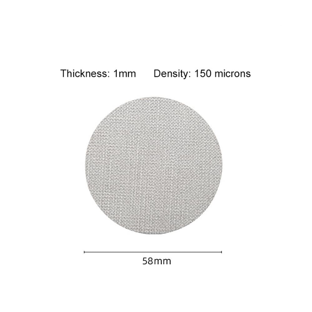 Puckfilter i rustfritt stål 1 x 58 mm / puckfilter 58 mm / espresso-puckfilter