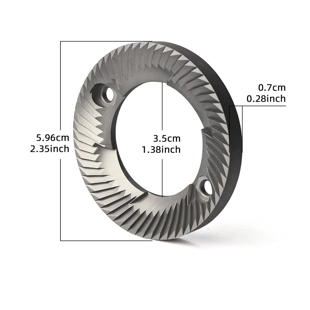 Maleskive til kaffekvern Ø 60 mm / rustfri kvernskive for kaffebønner / reservedel til kaffekvern