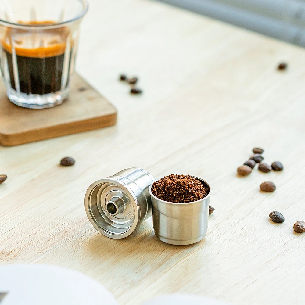 Gjenbrukbare kaffekapsler i rustfritt stål til illy X7, illy Y3 og illy Y5 – 2-pakning