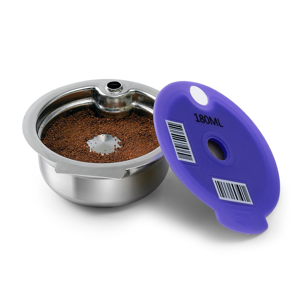 Gjenbrukbar kaffekapsel på 200 ml i rustfritt stål til Tassimo-kaffemaskin