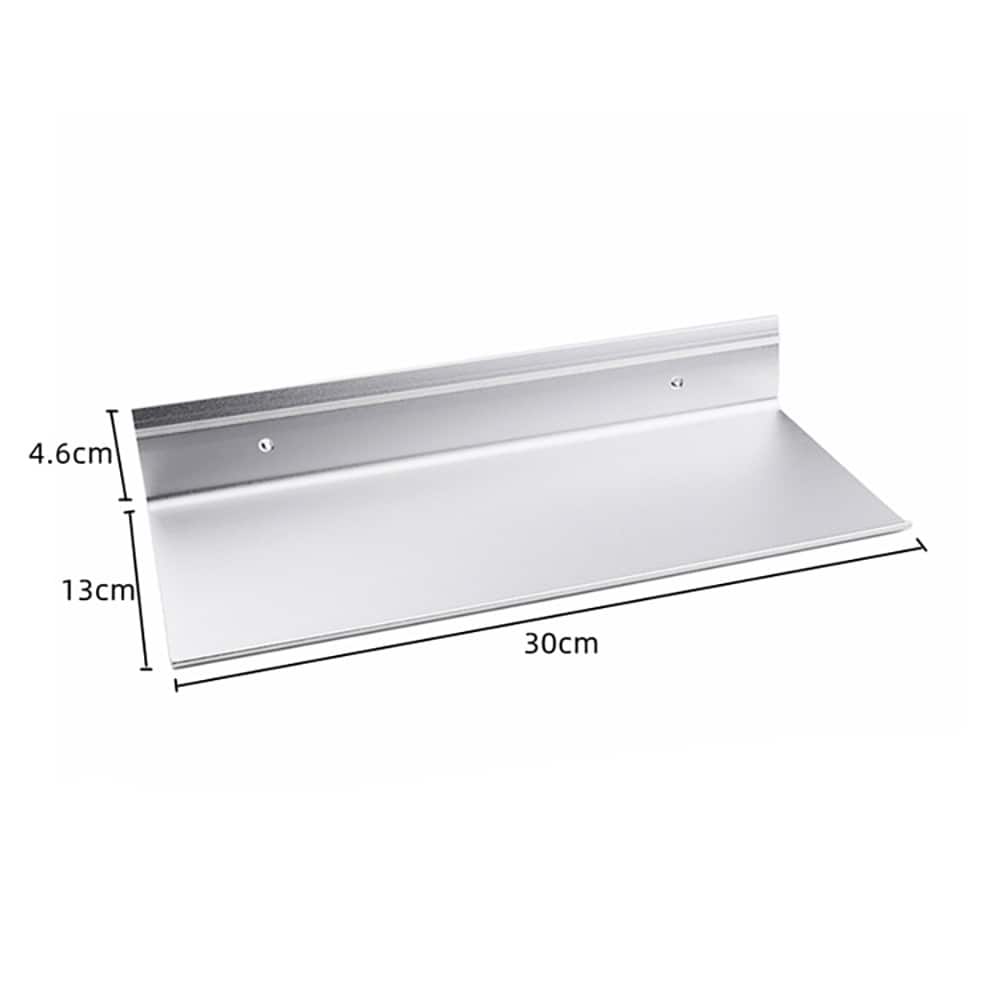 Baderomshylle i aluminium 30 x 13 cm / oppbevaringshylle / vegghylle til bad