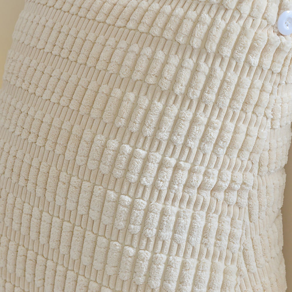 Ryggpute med armlener 80 x 58 x 42 cm / sengepute for sittende stilling / beige støttepute
