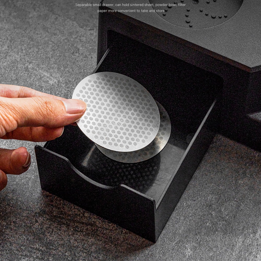 Tampingstasjon for espresso 18,4 x 16,2 x 7,5 cm / tamperholder / holder for kaffetilbehør