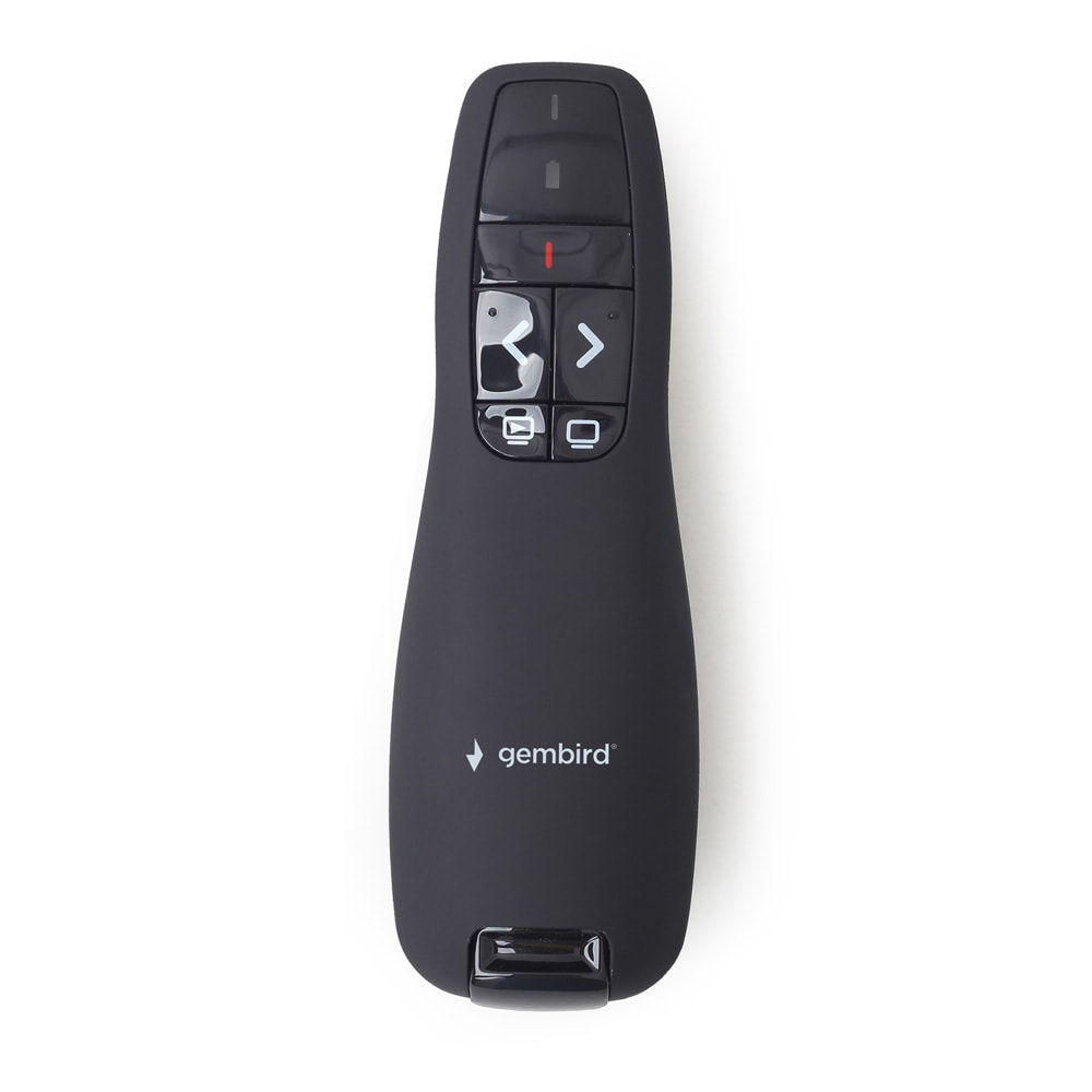 Trådløs presentasjonsfjernkontroll med laserpeker / PowerPoint-fjernkontroll / USB-presentasjonsenhet 2,4 GHz