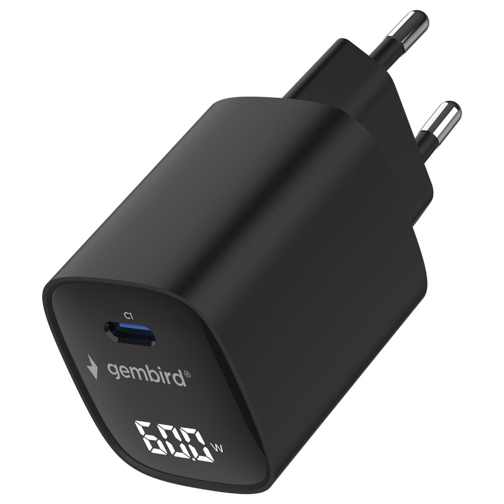 60 W hurtiglader med USB-C PD og QC 3.0 / USB-C lader for bærbare datamaskiner