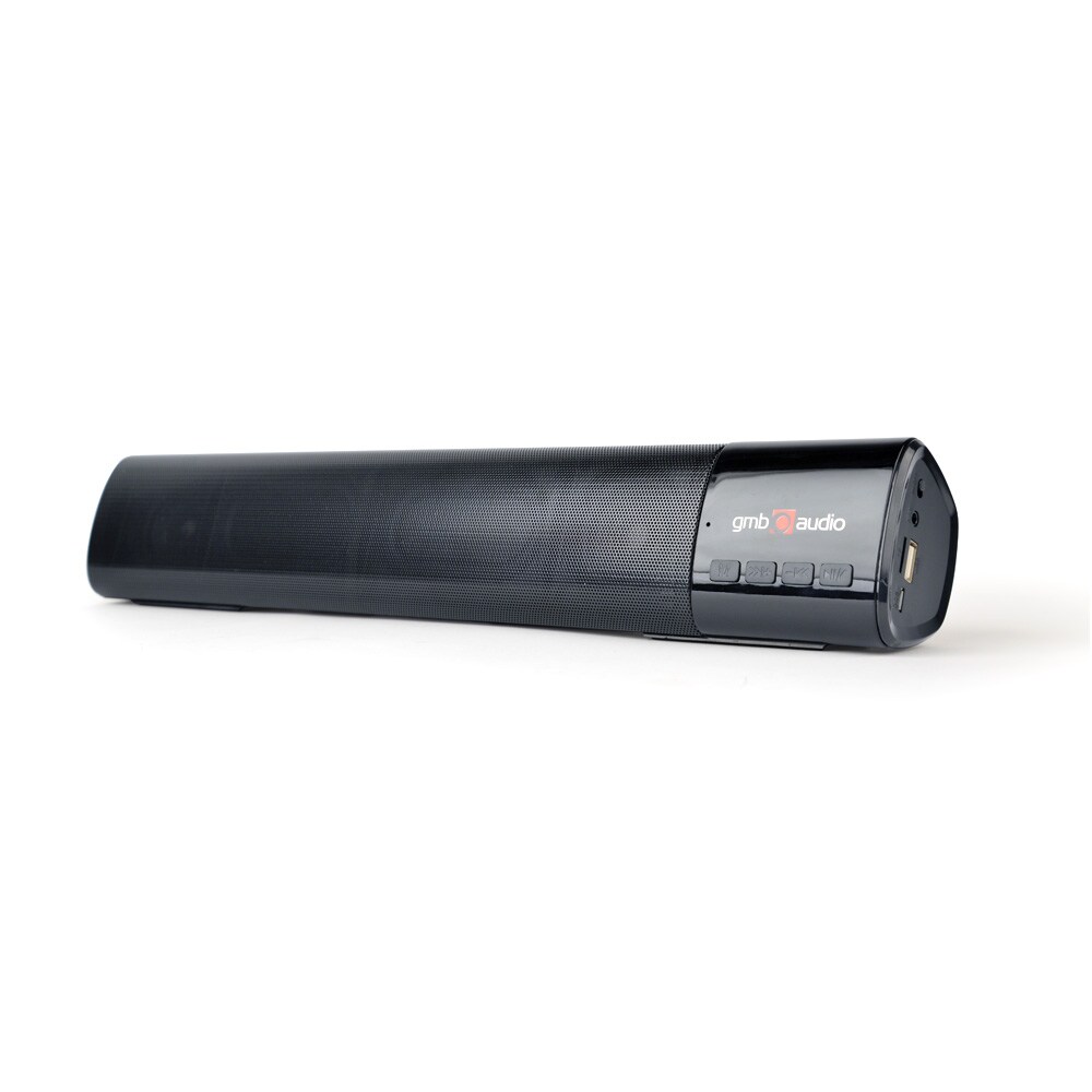 Soundbar med Bluetooth / trådløs høyttaler / lydplanke 2×5 W / FM, AUX, USB og microSD – Svart