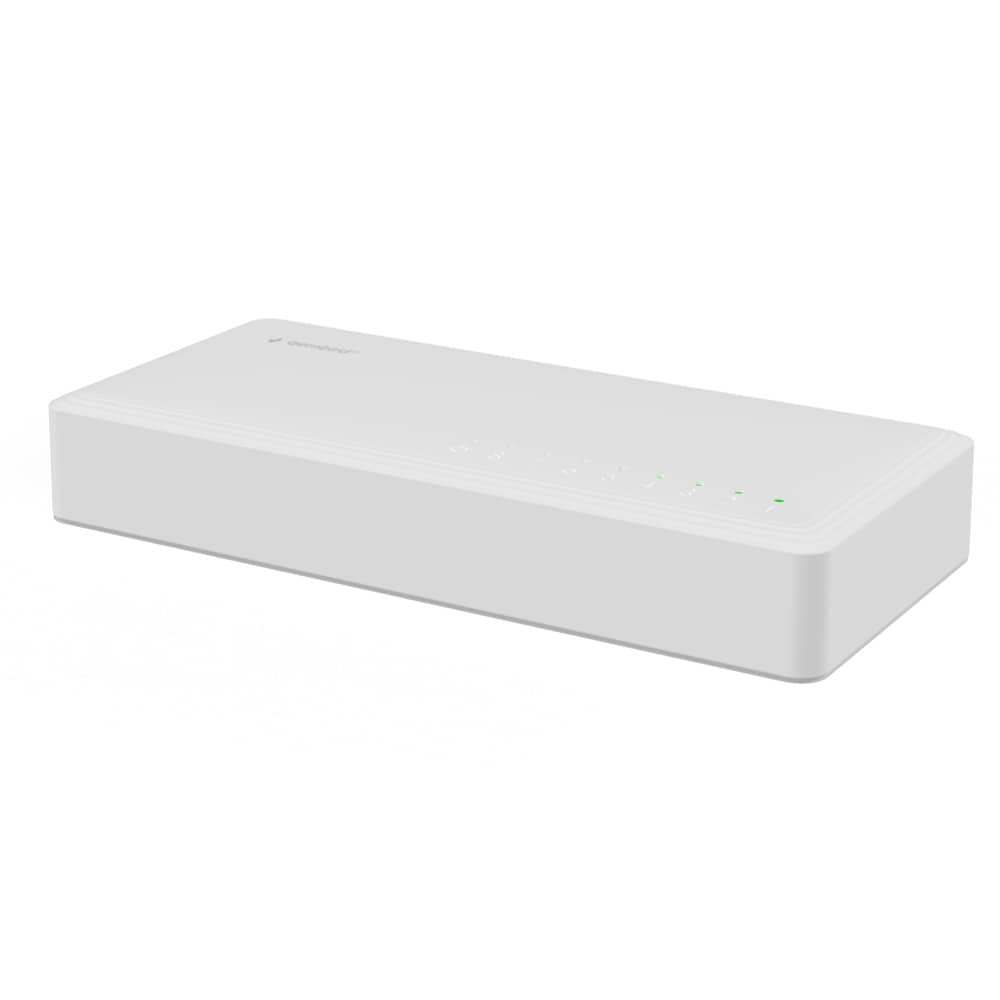 8-ports nettverkssvitsj 10/100/1000 Mbps / Gigabit-svitsj med 8 porter