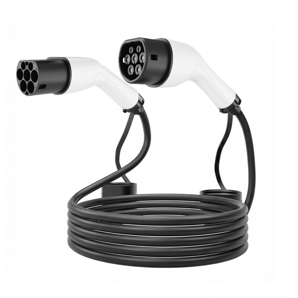 Ladekabel Type 2 16 A 1-fase 3,7 kW 8 m / Type 2-ladekabel for elbiler