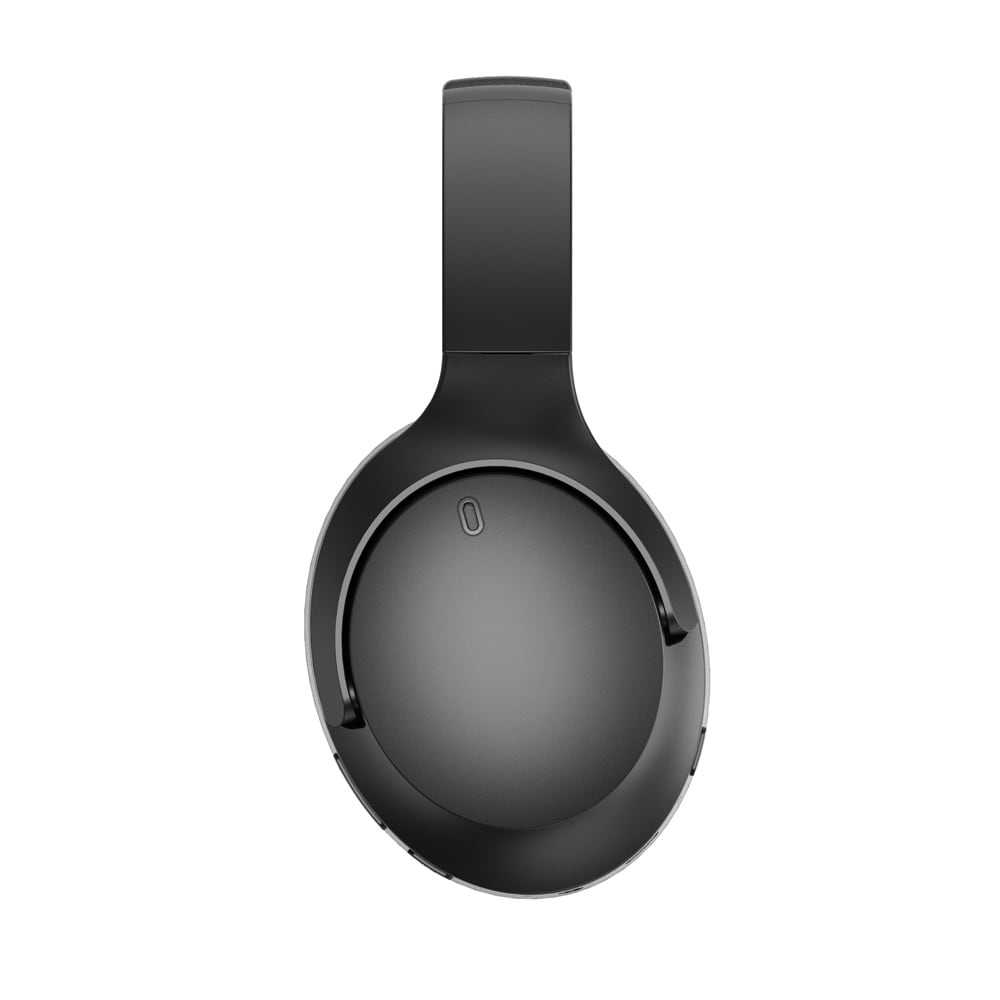 Bluetooth-headset med ANC / trådløse hodetelefoner med mikrofon / svart headset med støyreduksjon
