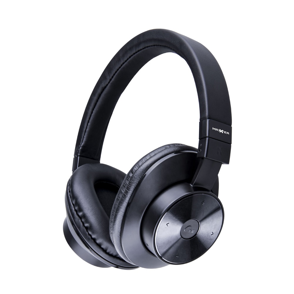 Maxxter Bluetooth-hodetelefoner med mikrofon / trådløse stereohodetelefoner / headset med 5 timers lyttetid