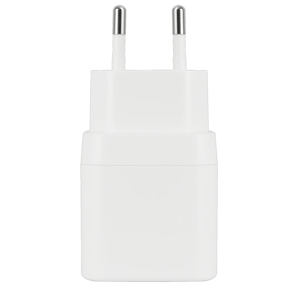 Deltaco USB-C-lader 1xUSB-C PD 20W - Hvit / USB-C-vegglader med Power Delivery