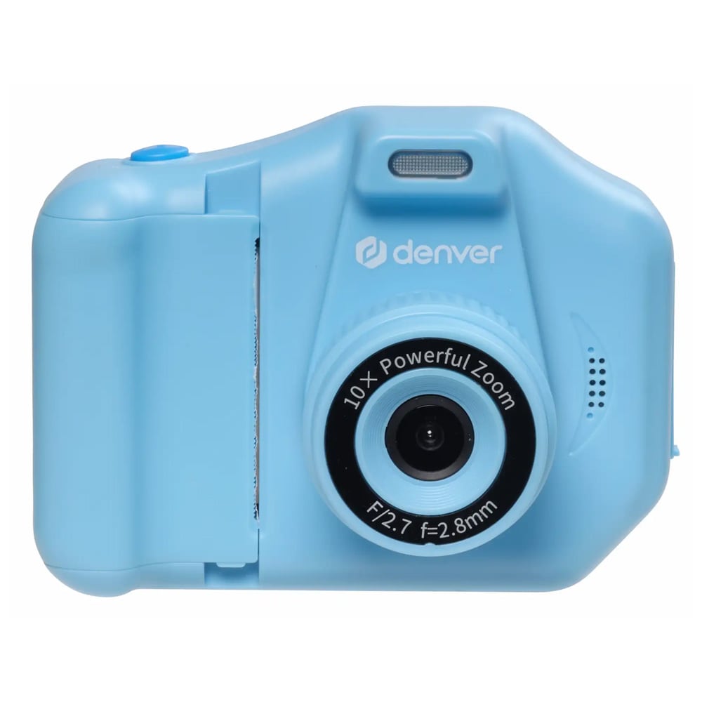 Denver KPC-1370BU barnekamera / kamera med skriver / instantkamera for barn med 64 GB microSD – Blå