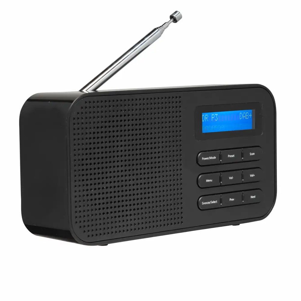 Denver DAB-42 DAB- og FM-radio - Svart / Digitalradio med FM / Bærbar DAB-radio