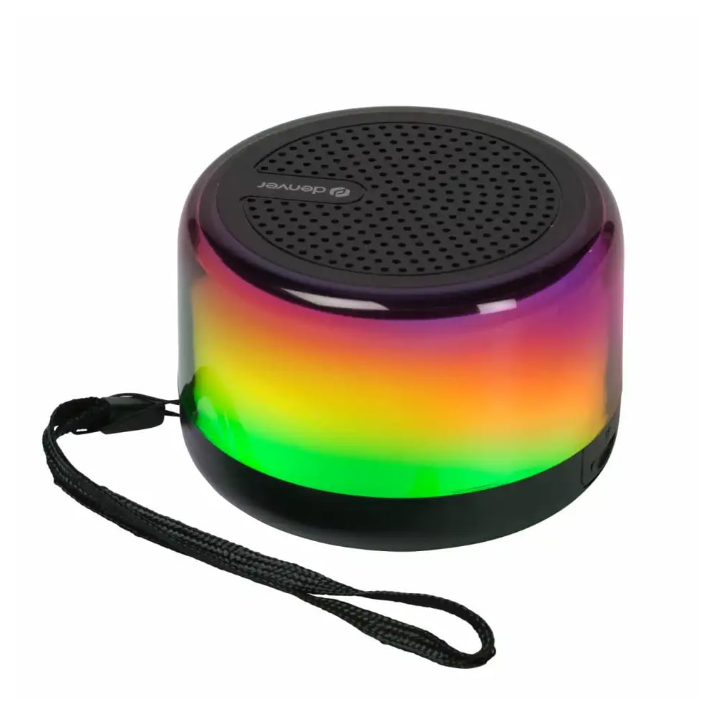 Denver BTP-103 Bluetooth-høyttaler med RGB / Trådløs Bluetooth-høyttaler med lyseffekter