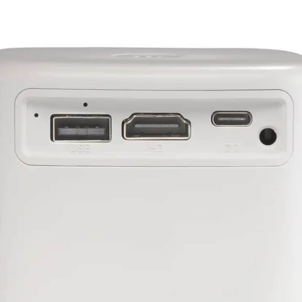 Denver PR-4700 4K-projektor / WQHD projektor med innebygd batteri / miniprojektor med Bluetooth