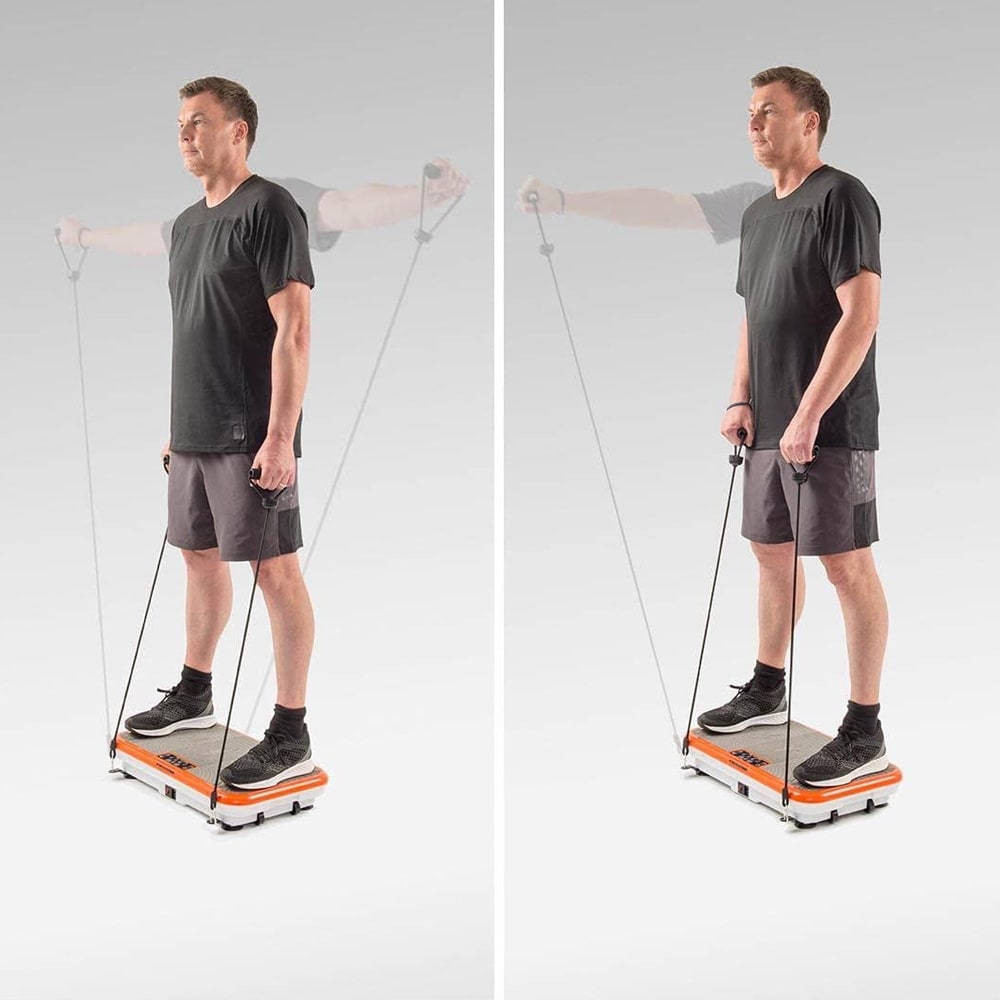 Vibroshaper Powerfit treningsvibrasjonsplate / Vibrasjonsplate for hjemmetrening