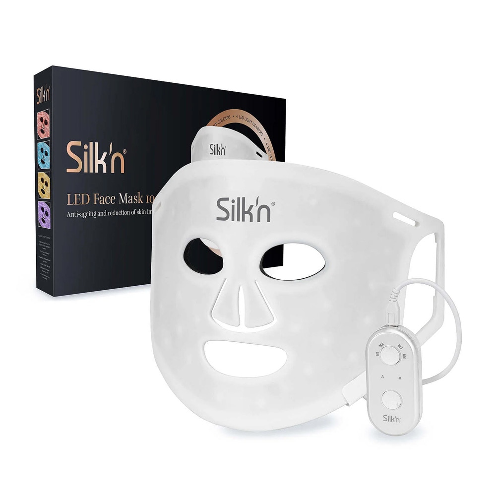 Silk'n Facial LED Mask 100 LEDs / LED-ansiktsmaske med 4 lysmoduser / ansiktsmaske for hudpleie