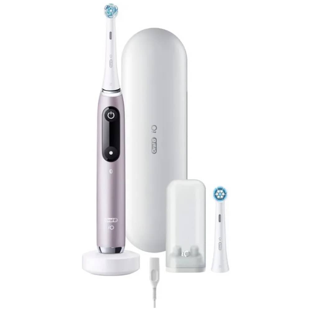 Oral-B iO9 Series 9 Rose Quartz elektrisk tannbørste / oppladbar tannbørste med 7 børstemoduser og trykksensor