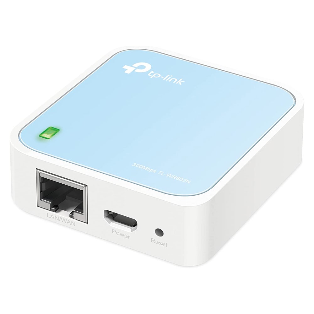 TP-Link TL-WR802N reiseruter / trådløs lommeruter 300 Mbit/s / WiFi-router for reise