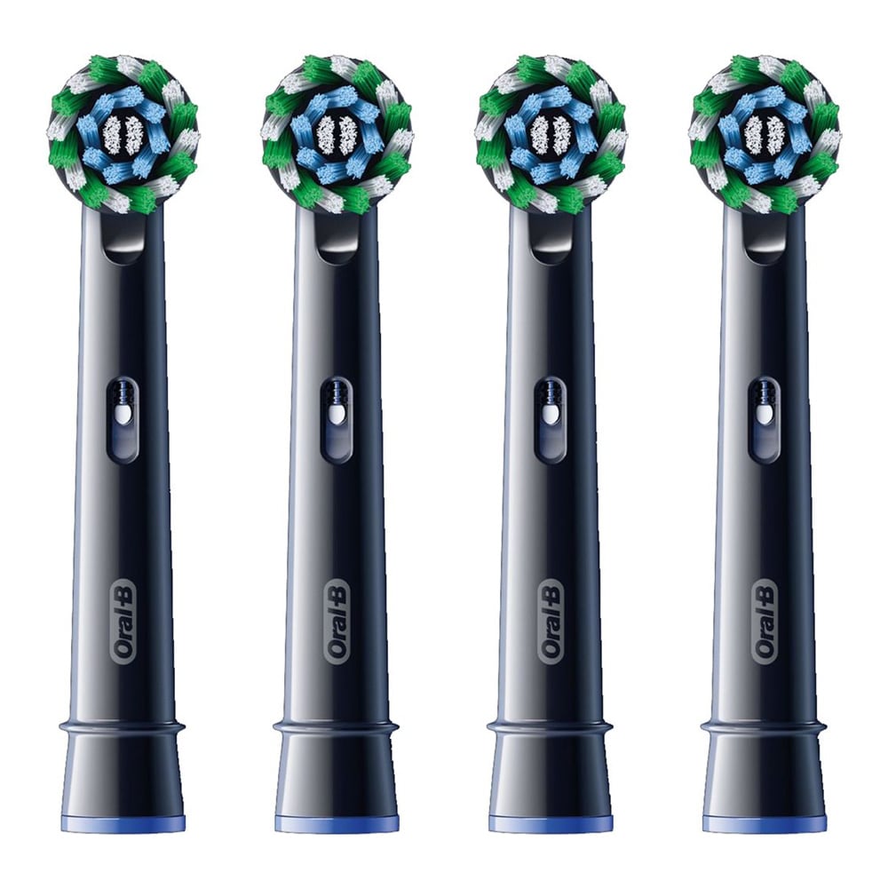 Oral-B Pro Cross Action 4-pk - Svart / Oral-B Cross Action børstehoder / Erstatningshoder