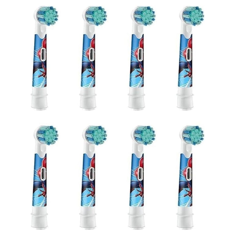 Oral-B Kids Spiderman Extra Soft 8-pakning / Børstehoder til Oral-B Kids / tannbørstehoder for barn
