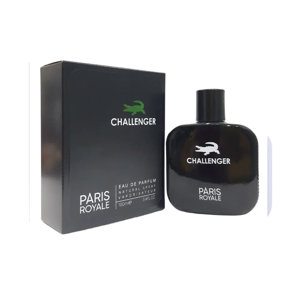 Paris Royale Challenger Black EDP 100ml / Parfyme for menn Eau de Parfum / Woody Aromatic EDP for menn