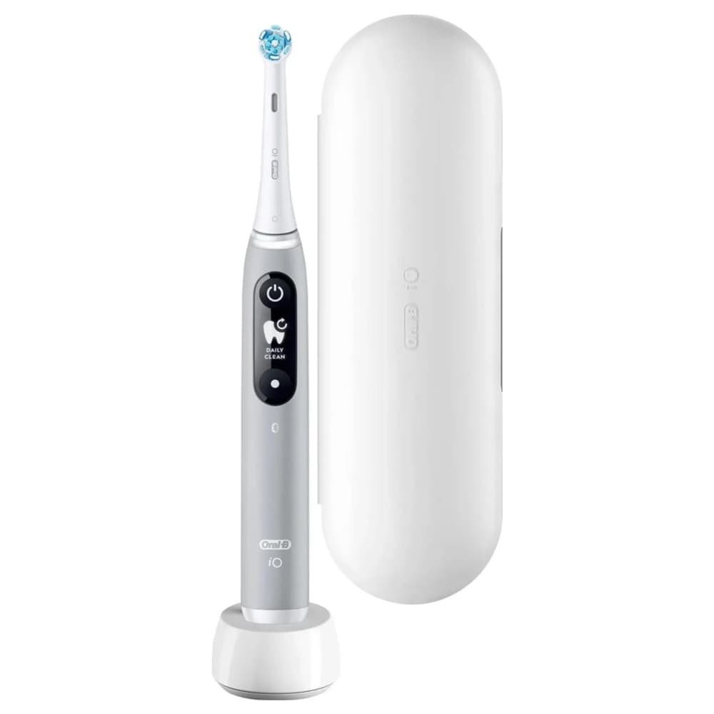 Oral-B iO6 elektrisk tannbørste grå / roterende tannbørste med 5 børstemoduser / oppladbar med Bluetooth