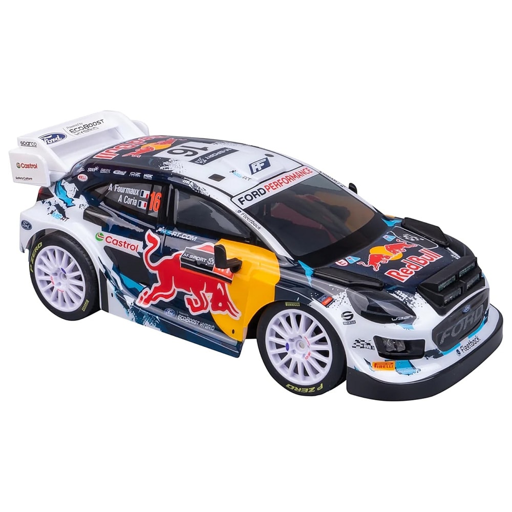 Nikko Ford Puma M-sport Hybrid Rally radiostyrt bil / radiostyrt rallybil / RC-bil med LED-frontlykter