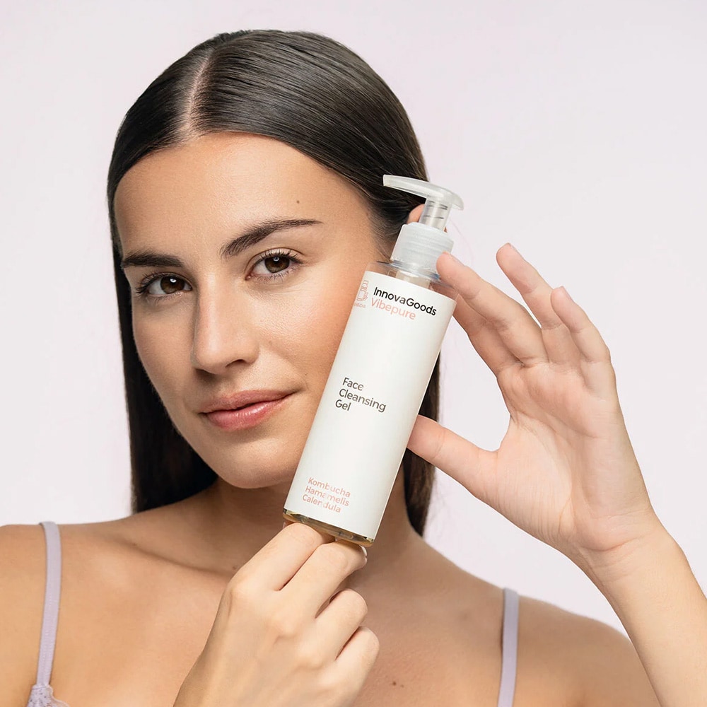 Vibepure rensegel for ansiktet 200 ml / vegansk ansiktsrens / kombucha og ringblomst