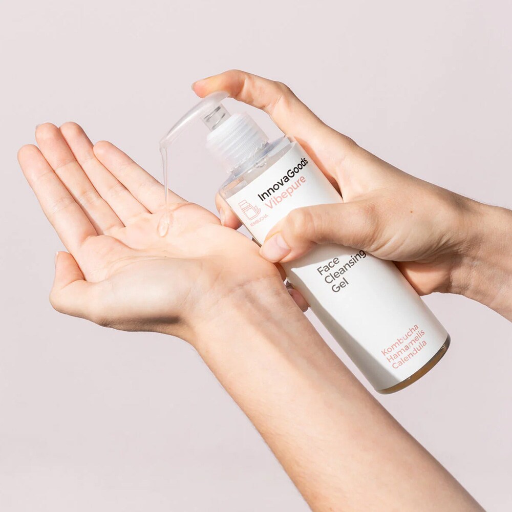 Vibepure rensegel for ansiktet 200 ml / vegansk ansiktsrens / kombucha og ringblomst