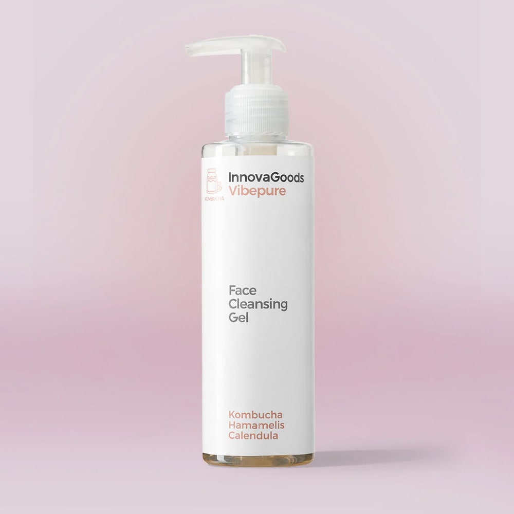 Vibepure rensegel for ansiktet 200 ml / vegansk ansiktsrens / kombucha og ringblomst