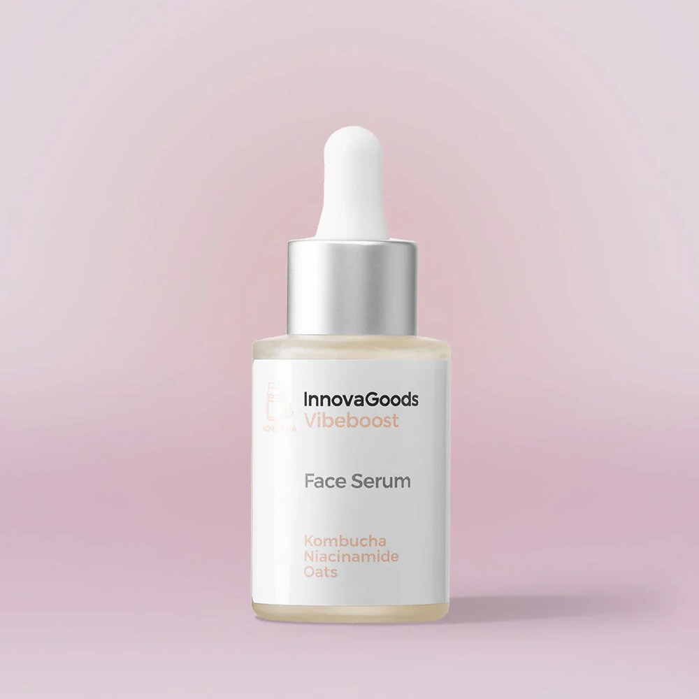 Vibeboost ansiktsserum 30 ml / fuktighetsgivende vegansk serum med kombucha / for alle hudtyper