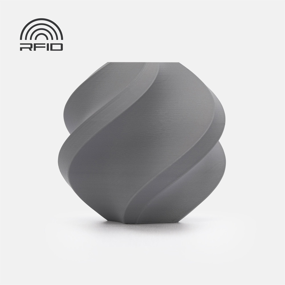 Bambu Lab PLA Matte-filament 1,75 mm / 1 kg refill-pakke Nardo Gray / matt PLA-filament med RFID