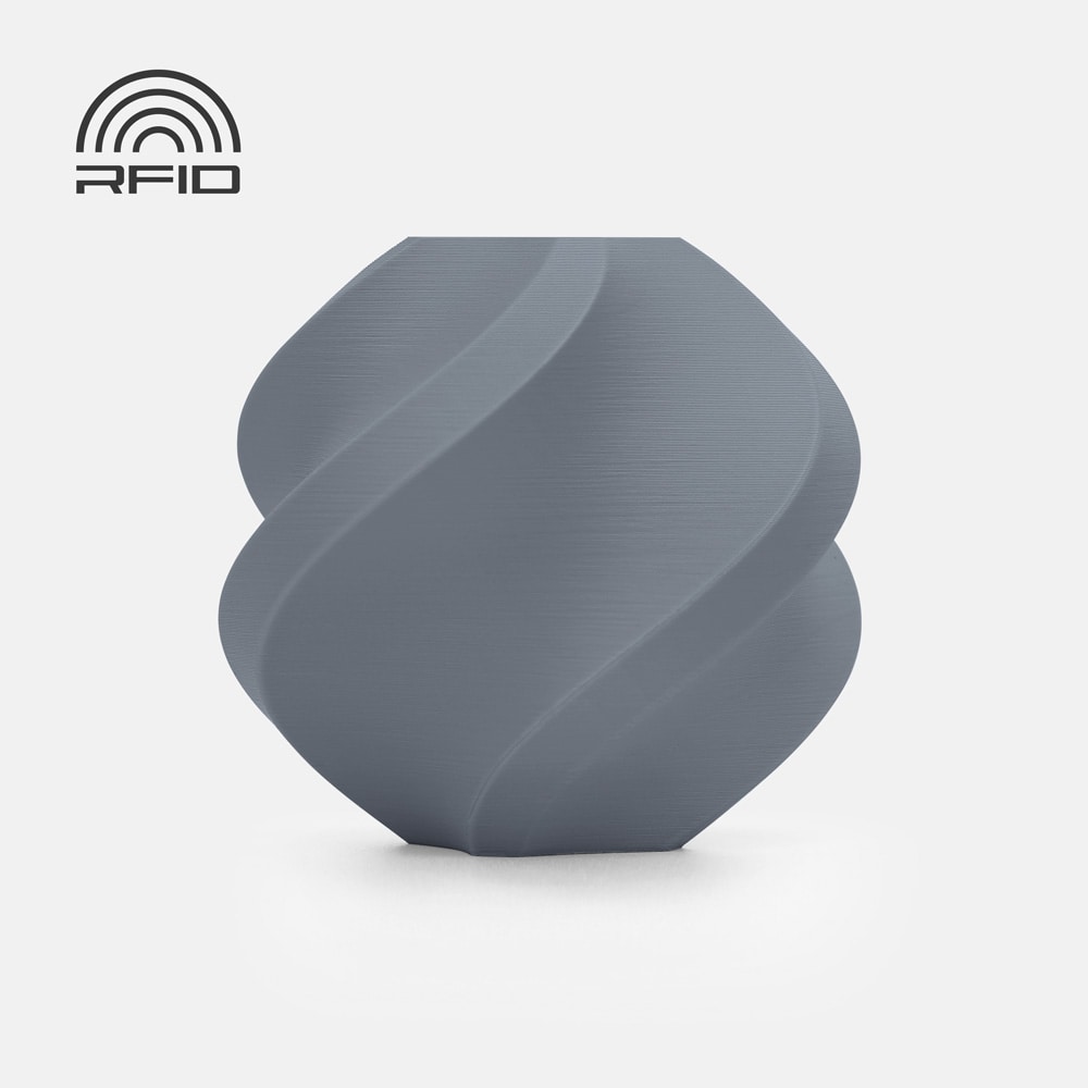 Bambu Lab PLA Matte-filament 1,75 mm / 1 kg Ash Grey / matt PLA-filament med RFID