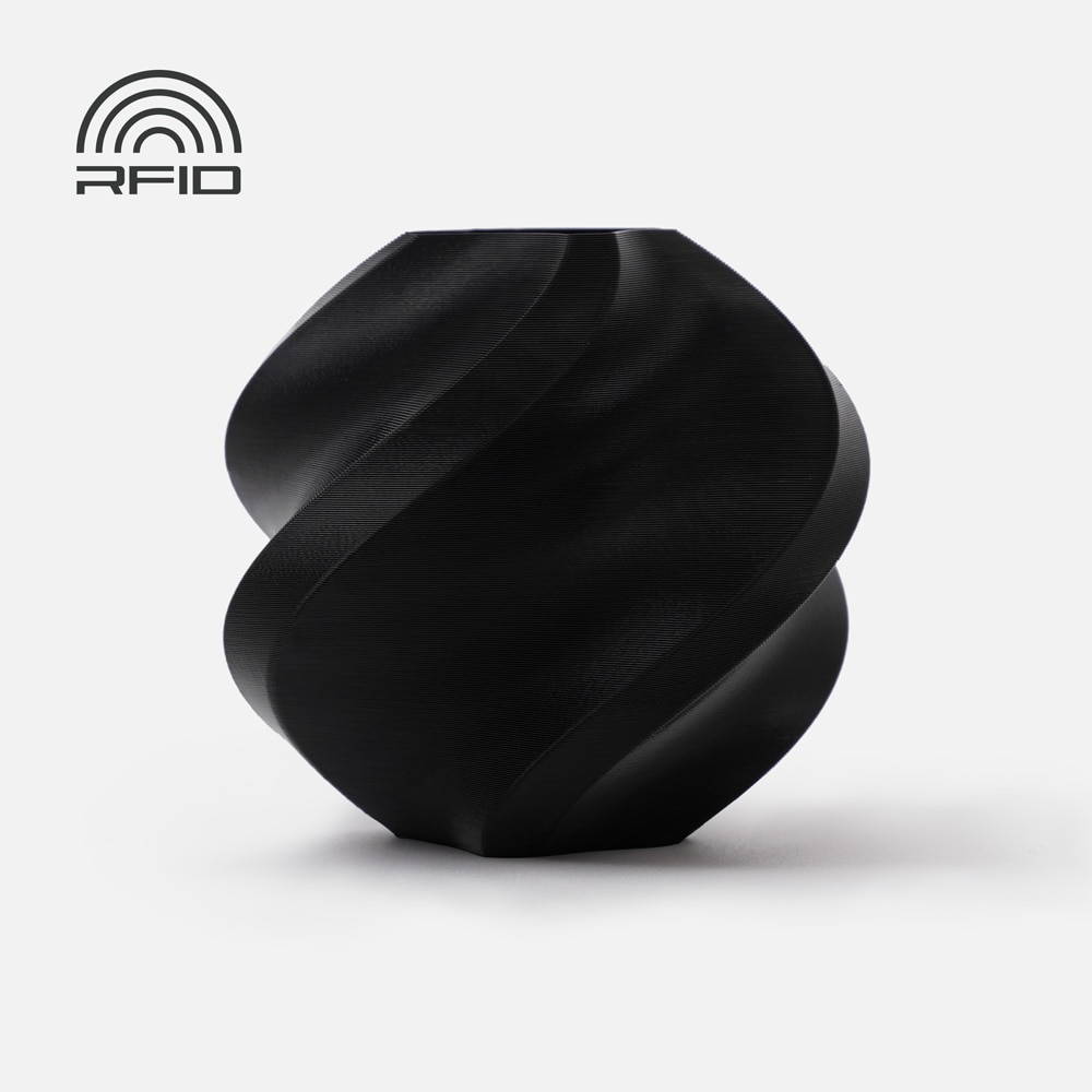Bambu Lab PLA Basic-filament 1,75 mm / 1 kg spole Black / svart PLA-filament med RFID
