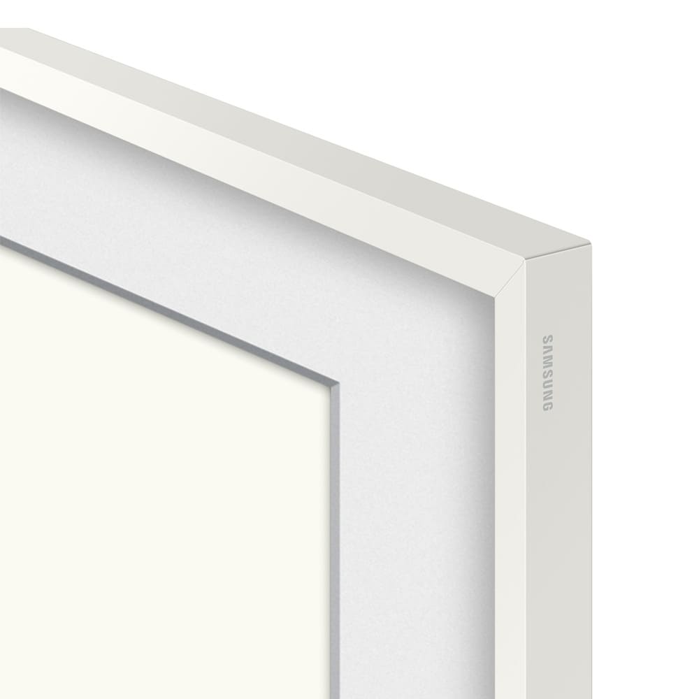 Samsung ramme til The Frame 55" 2021–2025 / utskiftbar TV-ramme i hvitt / dekorativ ramme til Samsung The Frame