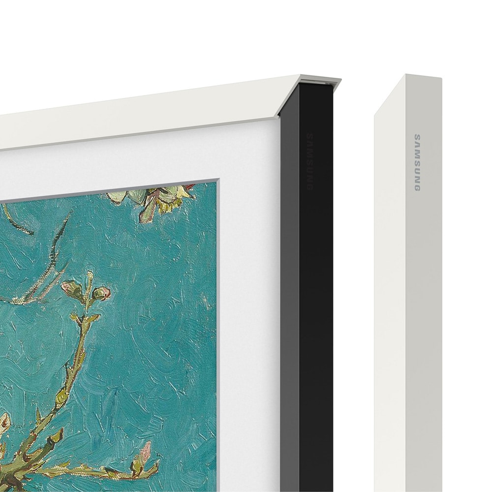 Samsung ramme til The Frame 32" 2023 / utskiftbar TV-ramme i hvitt / dekorativ ramme til Samsung The Frame