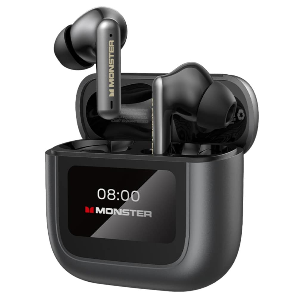 Monster TH300 True Wireless-hodesett med ANC – Svart / TWS-hodetelefoner med berøringsskjerm