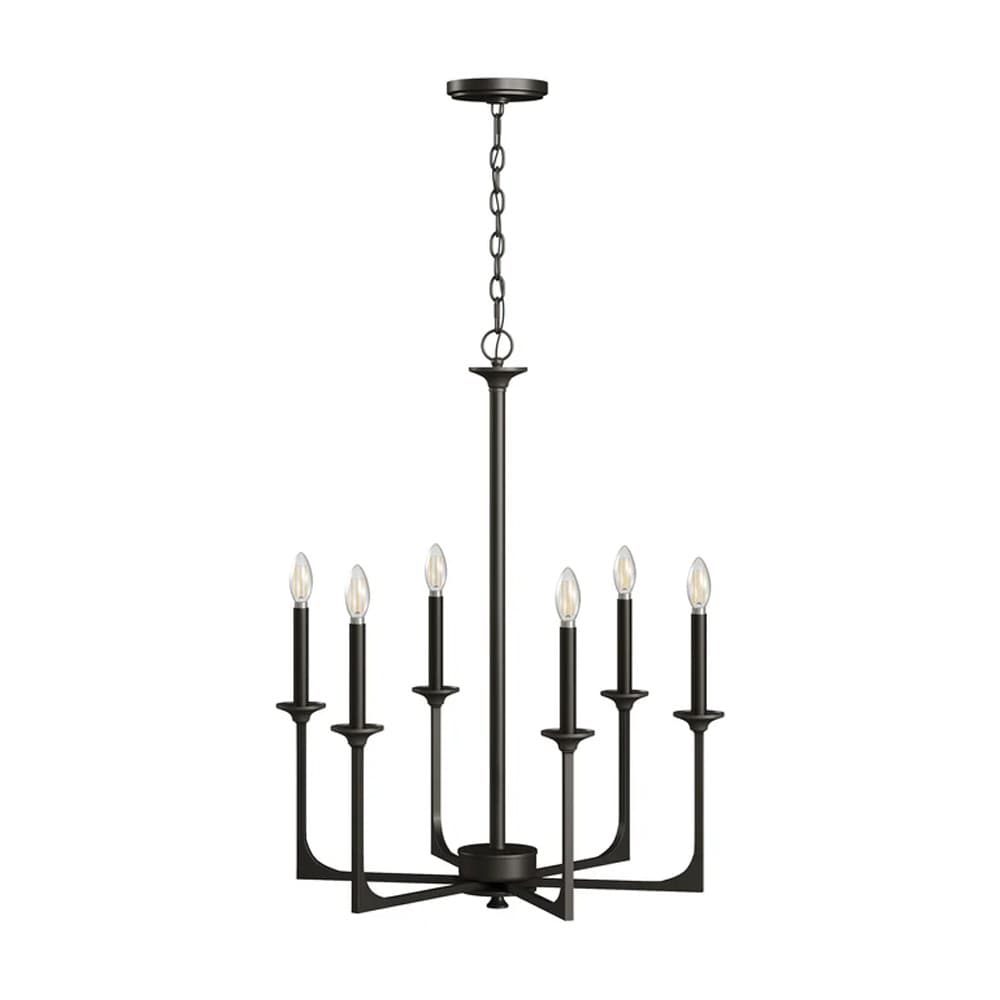 Moderne taklampe 67×67×21 cm / lysekrone i glass / dekorativ takbelysning – Svart
