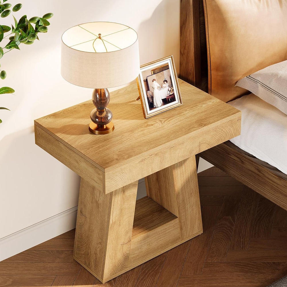 Nattbord 60 x 40 x 60 cm / moderne sengebord / sidebord / avlastningsbord / bord med underhylle