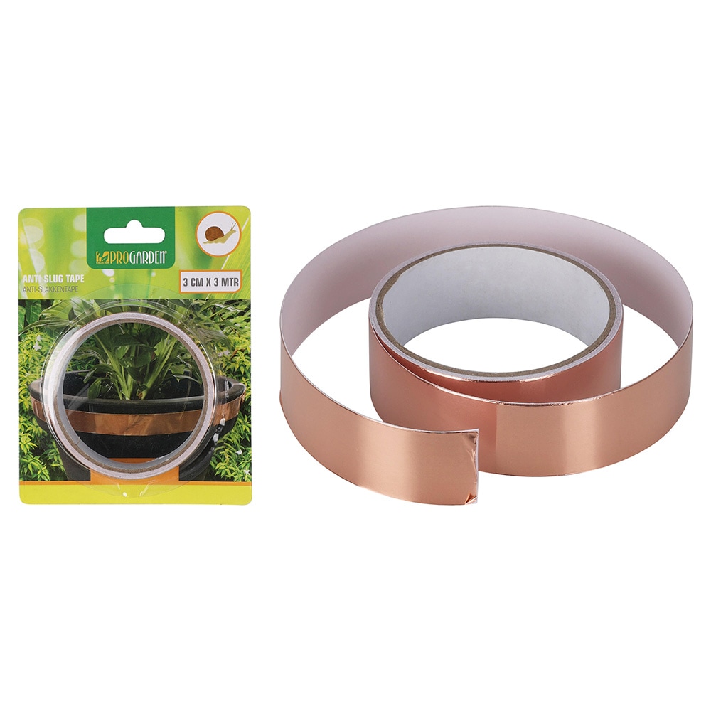 Kobberbånd mot snegler, 3 cm, 3 m / kobberteip mot snegler / selvklebende snegleteip