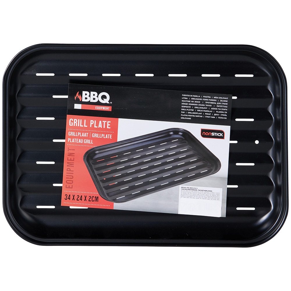 Grillplate med non-stick-belegg, 34 x 24 cm / grillplate med non-stick-belegg